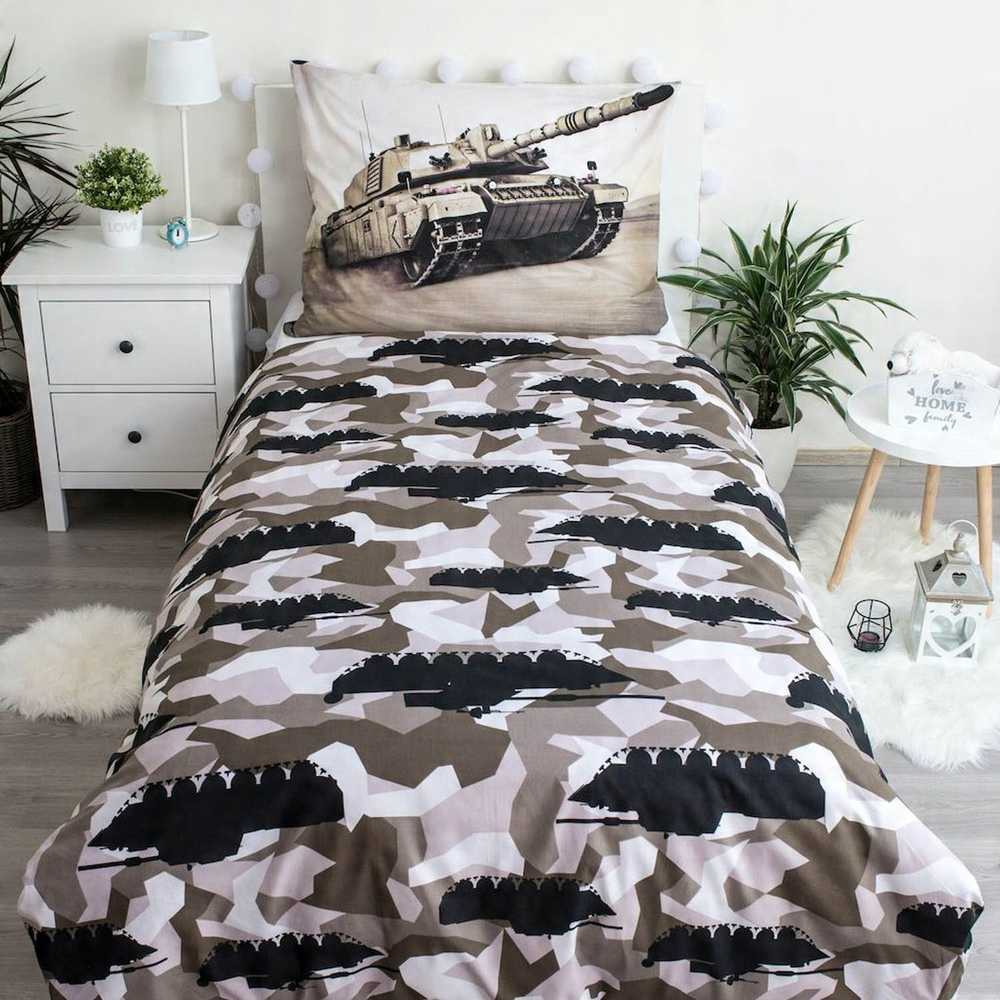 Jerry Fabrics Tank Vaikiška paklodė su guma, 90x200+25 cm