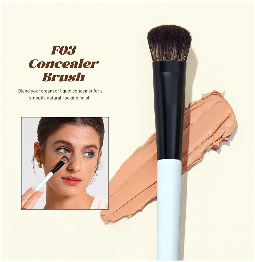 Jessup Ultimate Travel Makeup Tool Gift Kit makiažo šepetėlių rinkinys 3vnt. + makiažo kempinėlės 2 vnt. T510