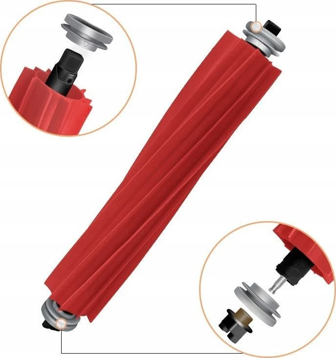 JETtools 1x ritinys šepetys pagrindinis šepetys velenas, skirtas Roborock Q Revo / QRevo / Q-Revo
