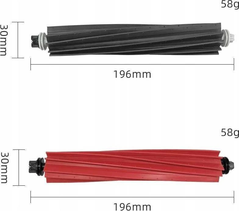 JETtools 2x ritinėlis ritinėliai šepečiai velenai, skirti Roborock S8 / S8 PRO Ultra / S8+