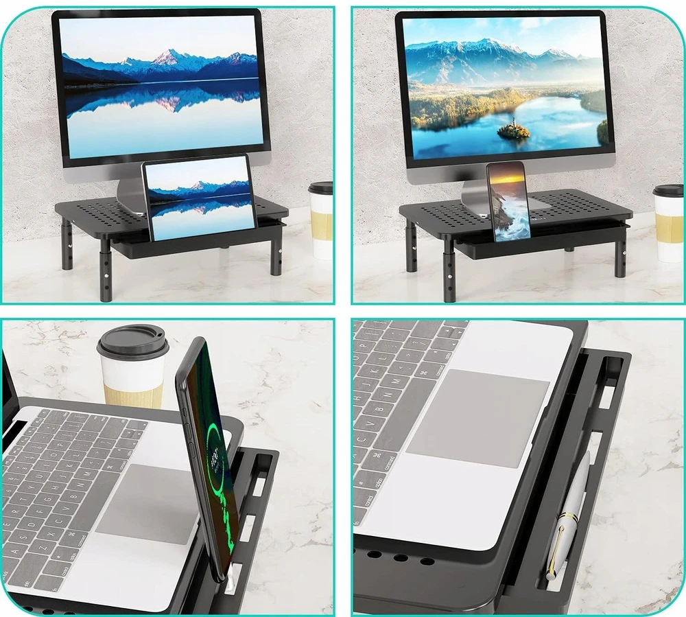 JETtools ND32_K672J K672J Staliukas nešiojamajam kompiuteriui, spausdintuvui, monitoriui su reguliavimu