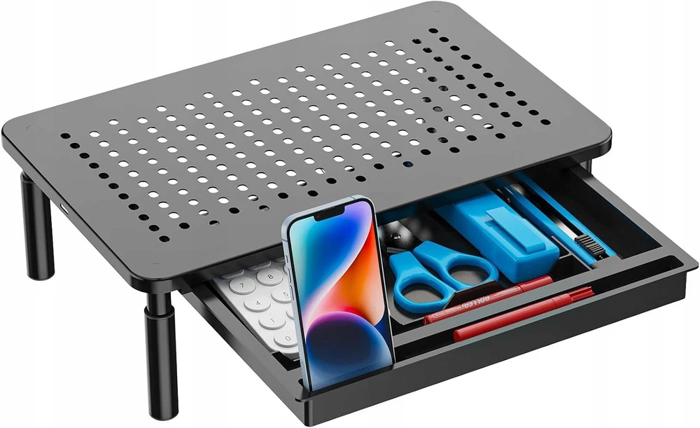 JETtools ND32_K672J K672J Staliukas nešiojamajam kompiuteriui, spausdintuvui, monitoriui su reguliavimu