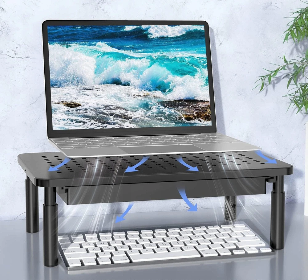 JETtools ND32_K672J K672J Staliukas nešiojamajam kompiuteriui, spausdintuvui, monitoriui su reguliavimu