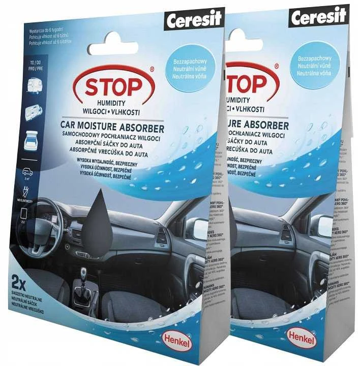 Sausintuvas Drėgmės rinktuvas Ceresit Mini Sachets Car, 100 g