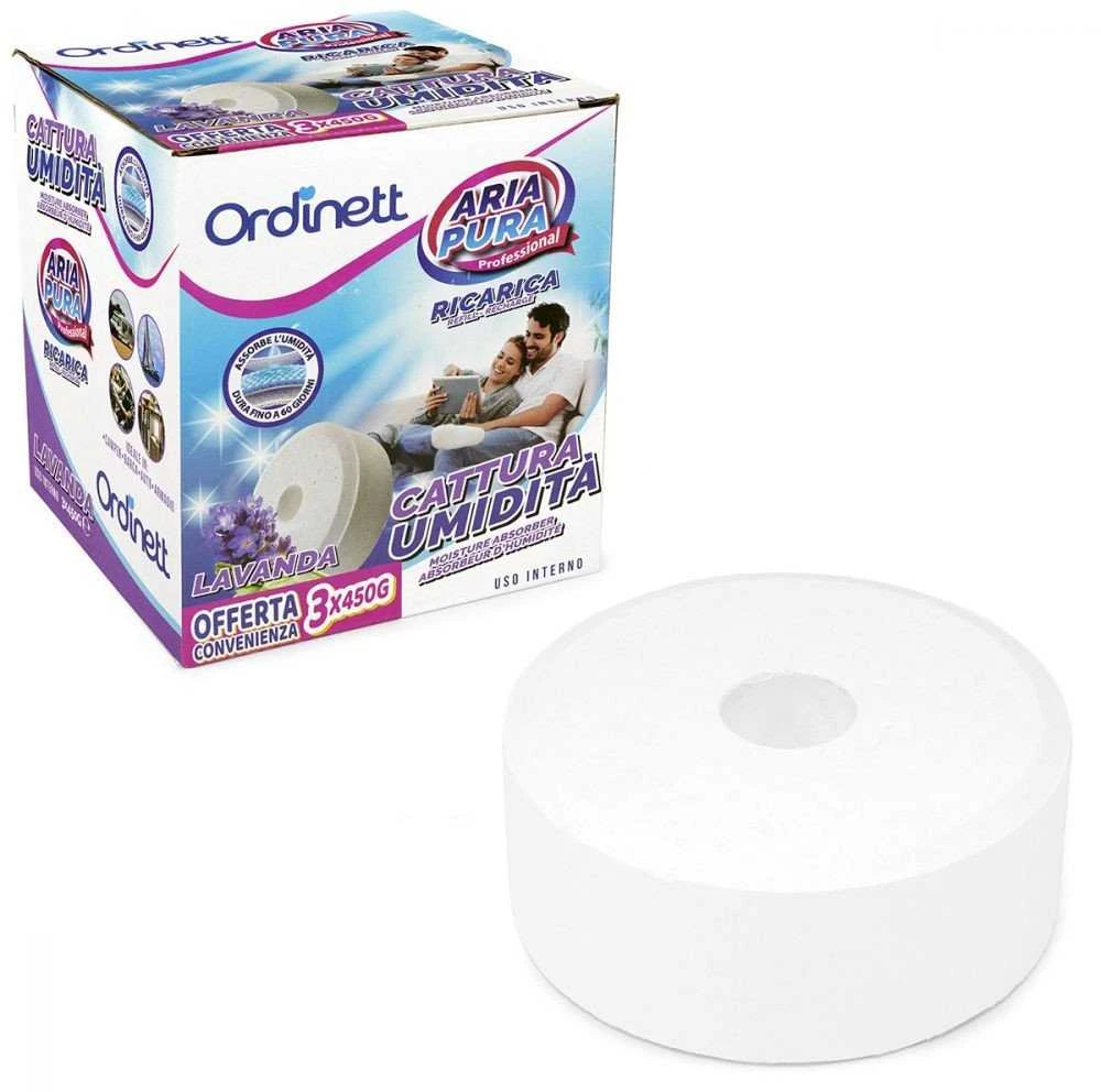 Sausintuvas ORDINETT Moisture absorbent refill tablets 450g x 3 pcs. lavender