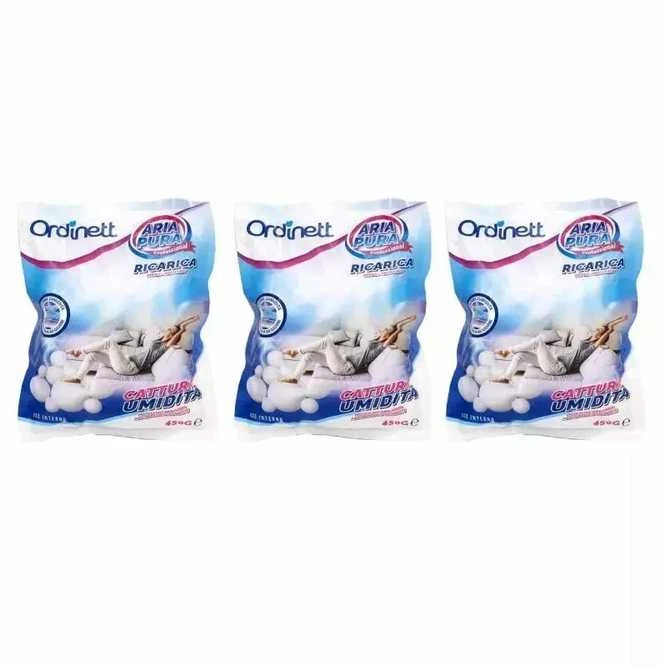 Sausintuvas JetWorld ORDINETT Mitruma absorbetaja papildinajums 3 gab. x 450g neitrala smarza 1231142