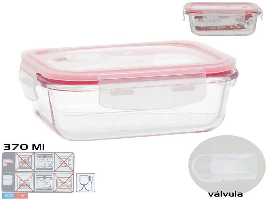 Stačiakampė pietų dėžutė 370 ml, 5,5 x 15,5 x 11 cm, KITCHEN&GO