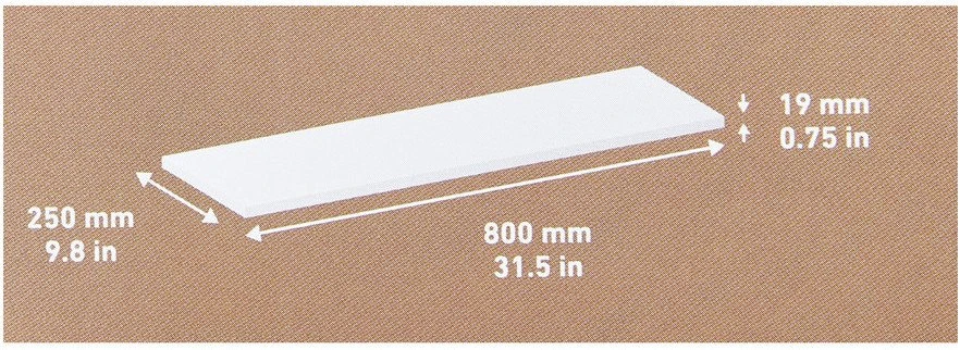 Lentyna DOLLE, baltos spalvos, 80×30 cm