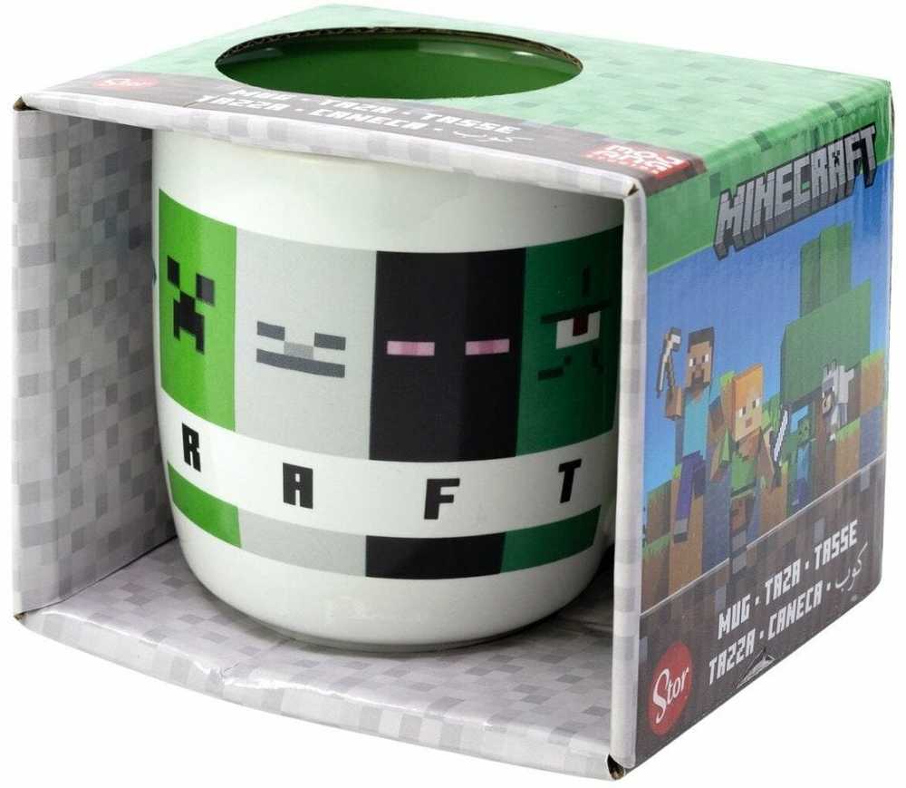 Oem „JetWorld“ puodelis „Minecraft“ personažų veidai 380 ml