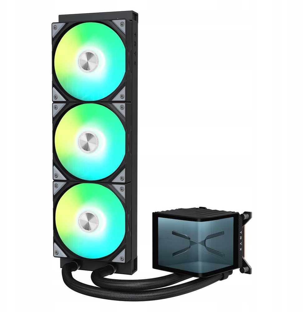 TRYX PANORAMA 360 ARGB All-in-One Liquid Cooler, 3D-AMOLED-Ekranas – 360mm, juodos spalvos