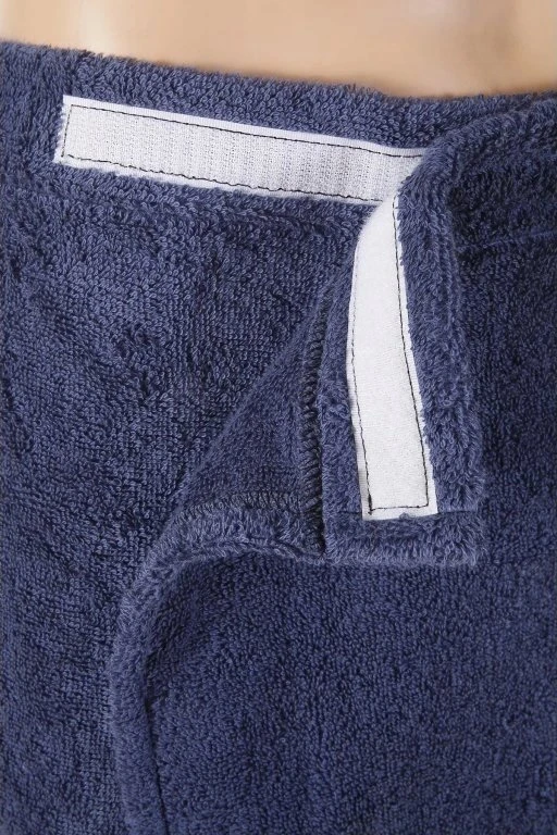 Namu_Tekstil Pirties prijuostė NAMŲ TEKSTILĖ 55x150cm mėlyna 100% medviln