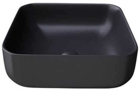 Masterjero Umywalka JetWorld WASHBASIN CATANIA 385X385X140 Matinis Juodas