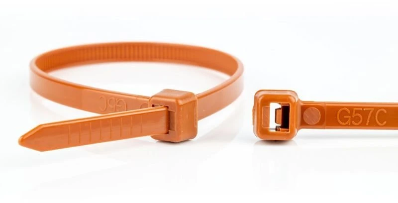 JetWorld WKK Kabelinės jungtys iš plastiko rudos 200x3,6mm 100 vnt.