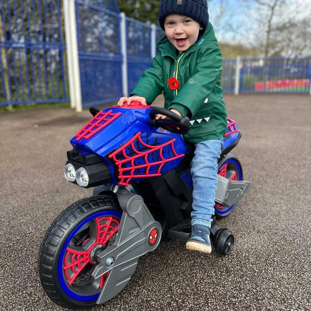 Huffy SPIDER-MAN 7.2V vaikų elektrinis motociklas