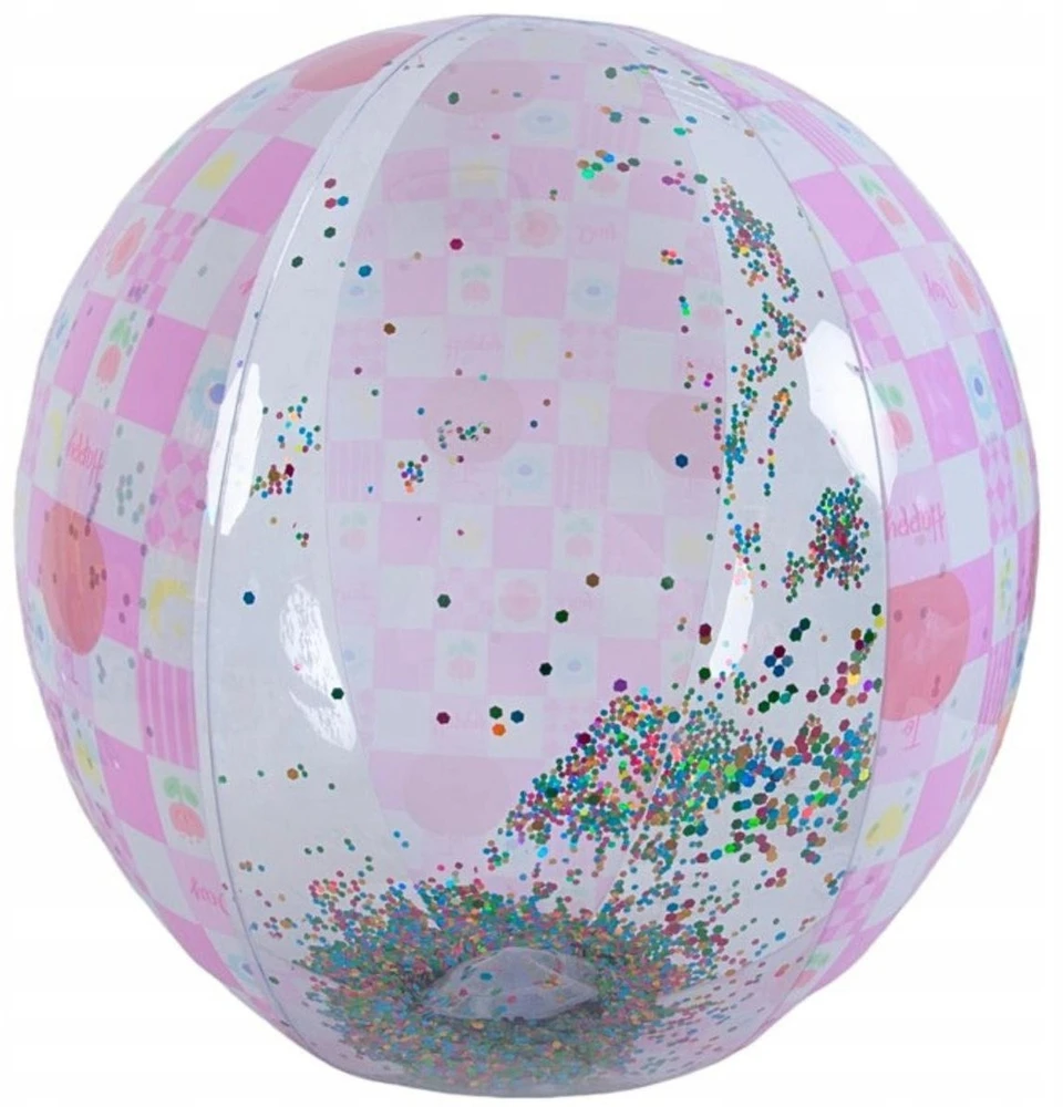 Jilong PRIPUČIAMAS PAPLŪDIMIO KAMUOLYS 50CM BLIZGUTIS ROŽINIS 53197 1077918