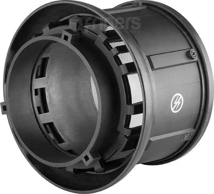 Jinbei EF-LED prožektorius su gelio filtrais, Bowens