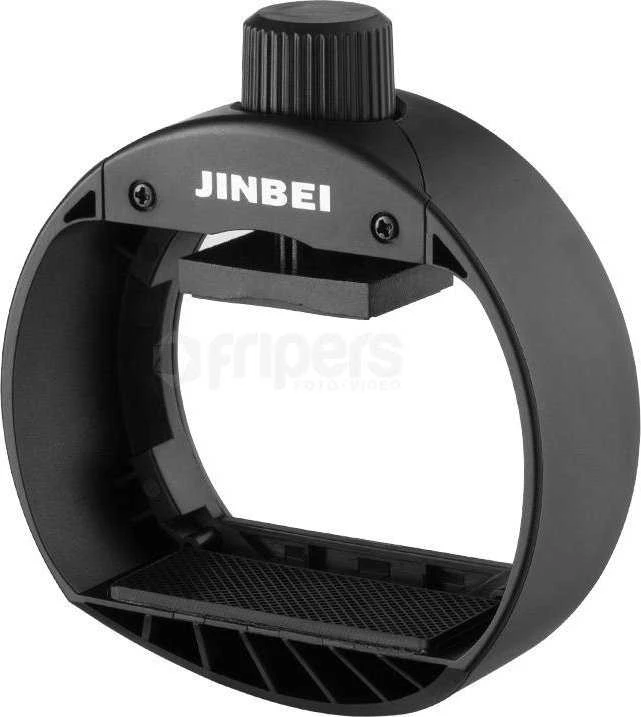 Juodas Jinbei Hi-900 lempos laikiklio adapteris