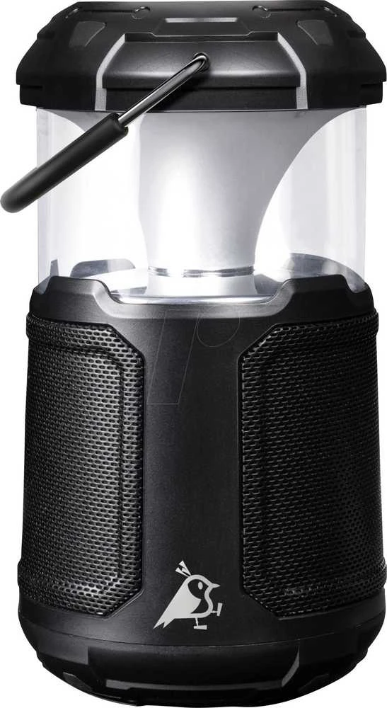 „Aqiila“ – „Soundbird B10“ – pritemdomo LED šviestuvo su garsiakalbiais ir išorine baterija