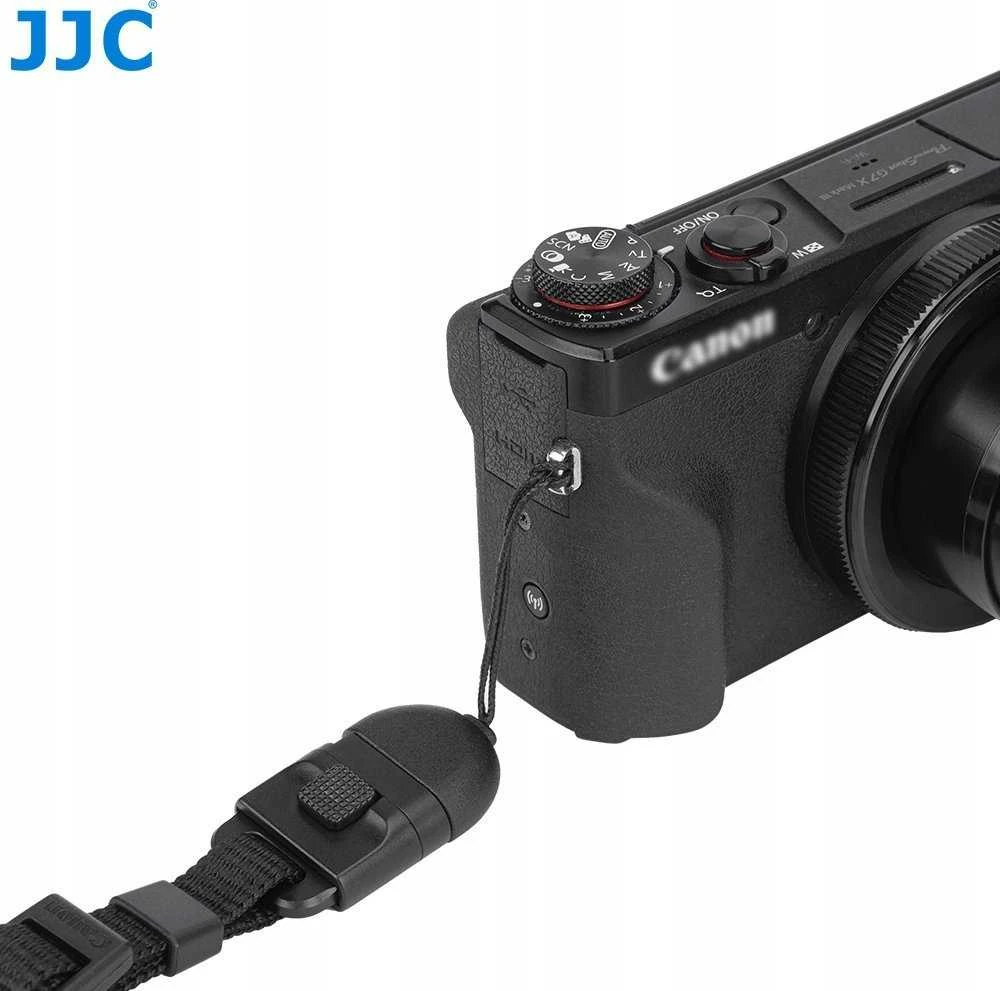 JJC 2x spaustuko laikiklio adapteris, skirtas plačiam fotoaparato dirželiui / Qrk-psk2