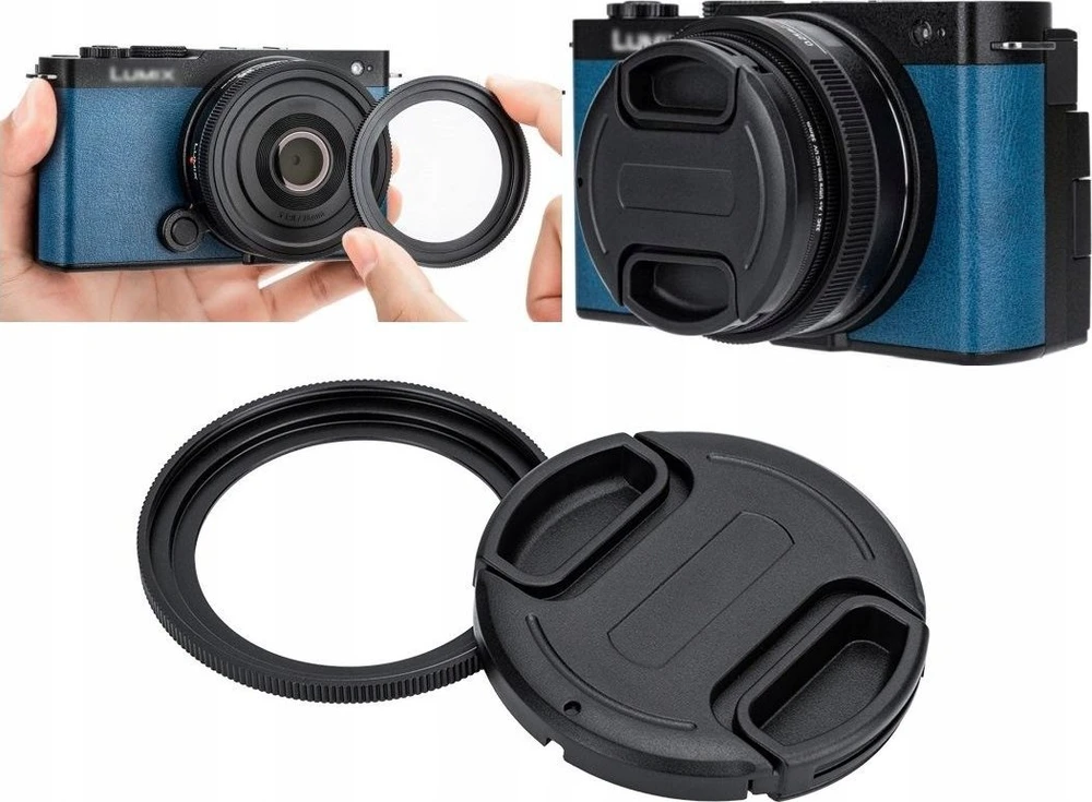 Priedas - JJC RN SR26 filtro adapteris ir objektyvo dangtelio rinkinys, 58mm, aliuminis