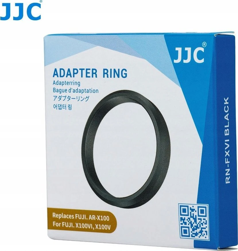 Adapteris - JJC RN FXVI 49mm filtro adapterio žiedas aliuminis juodas