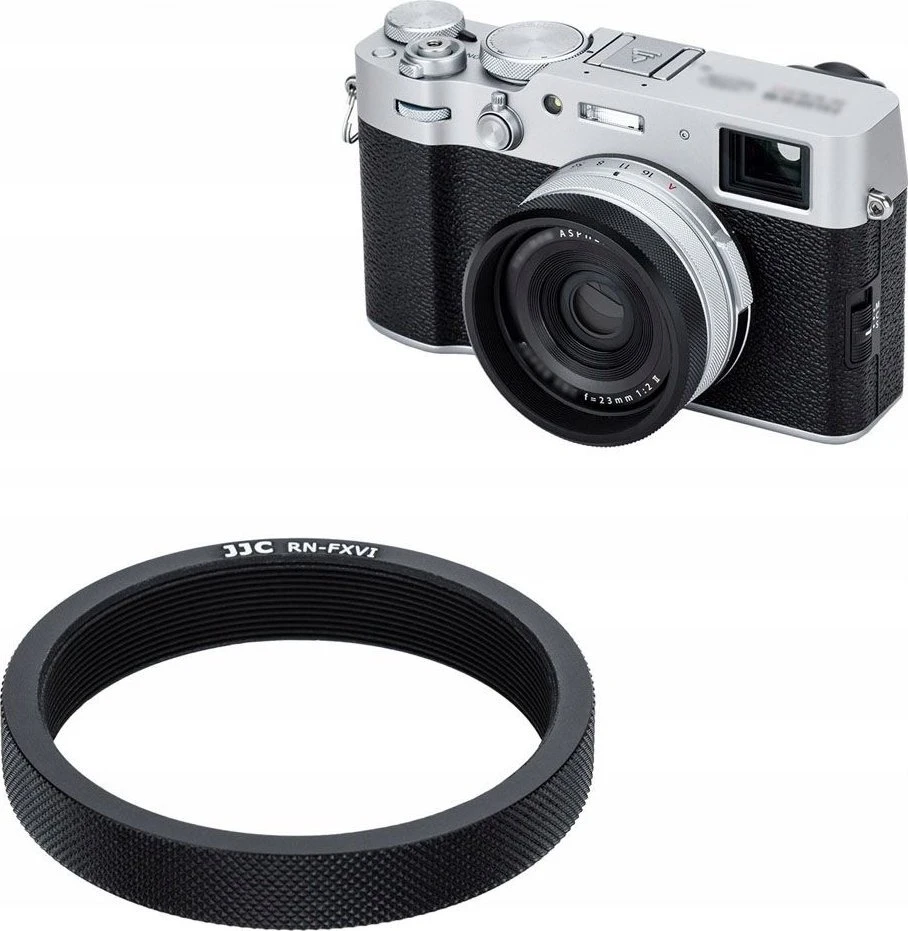 Adapteris - JJC RN FXVI 49mm filtro adapterio žiedas aliuminis juodas