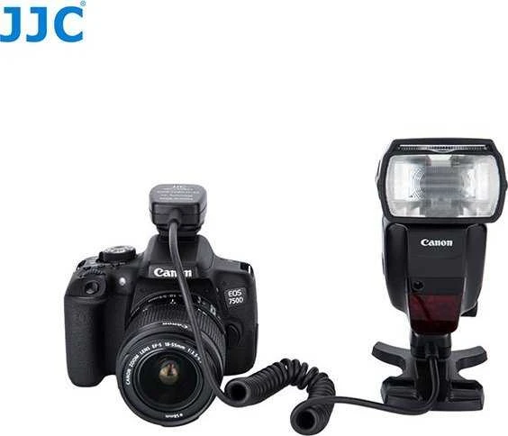 Fotoaparato priedas - JJC FC E3 Off Camera Shoe Cord (Canon OC E3, 90cm, E-TTL)
