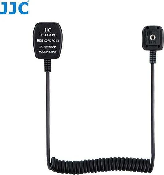 Fotoaparato priedas - JJC FC E3 Off Camera Shoe Cord (Canon OC E3, 90cm, E-TTL)