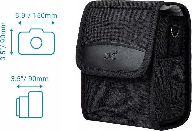 Kameros dėklas - JJC OC FX1 Compact Camera Pouch, poliesteris, reguliuojama juosta, juoda