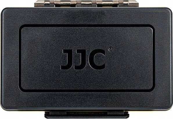 Dėklas - JJC BC 3NPW126 daugiafunkcis baterijų dėklas (talpina 2 NP W126 baterijas, 6 SD korteles, USB 3.0 skaitytuvą)