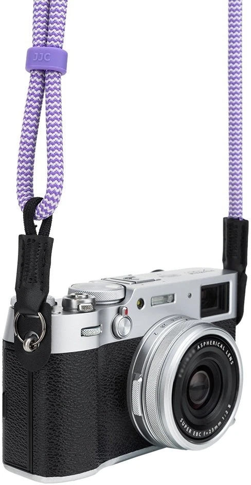 JJC kaklo dirželis retro fotoaparatams Kodak, Agfa, Leica, Fujifilm, Canon, Nikon / Cpc-lps / violetinė