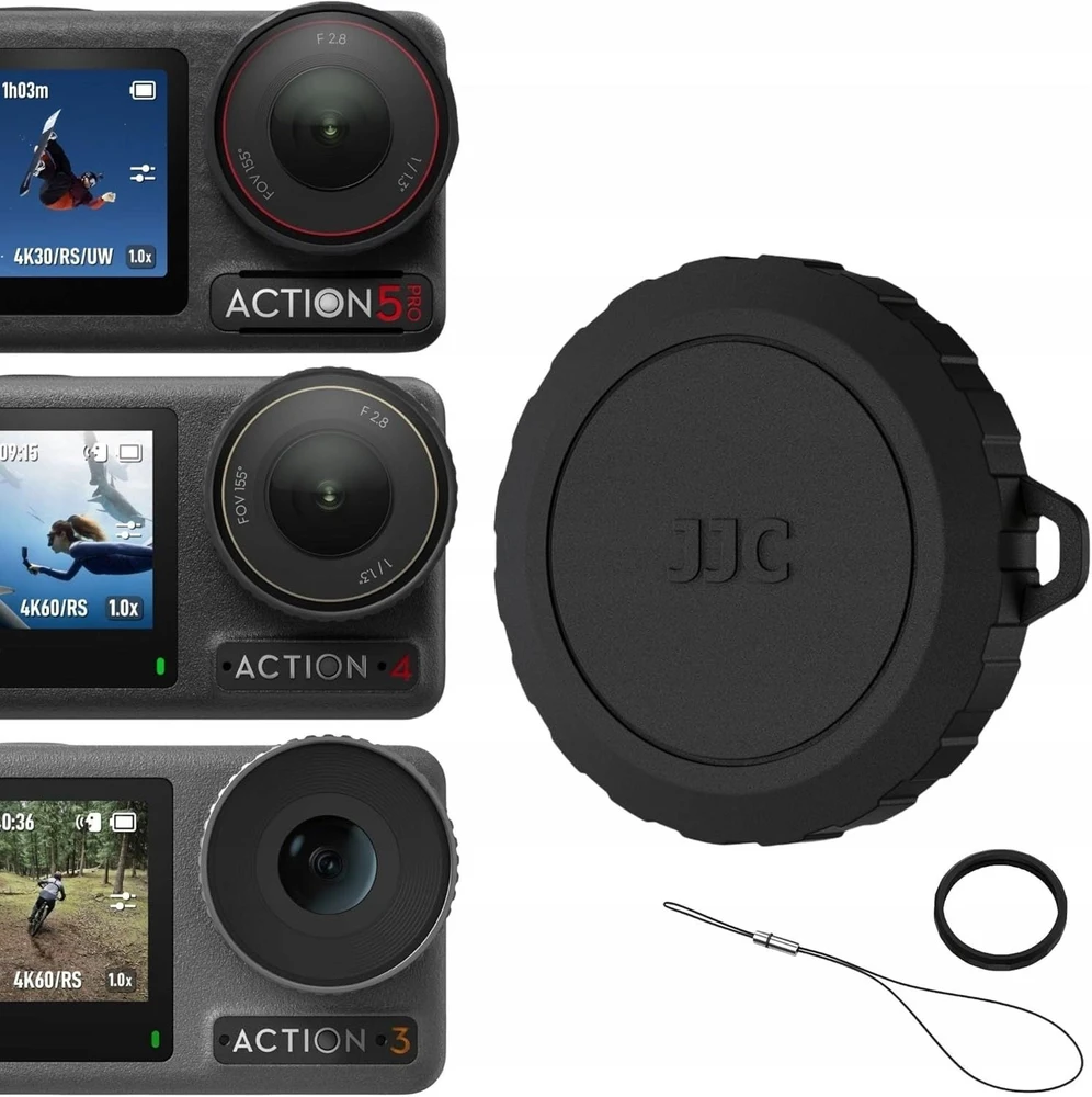 JJC Dangtelis Objektyvo Uždangalas Dangtelis Apsauga Objektyvui Skirtas Dji Osmo Action 5 Pro / 4 / 3 / Doa5s