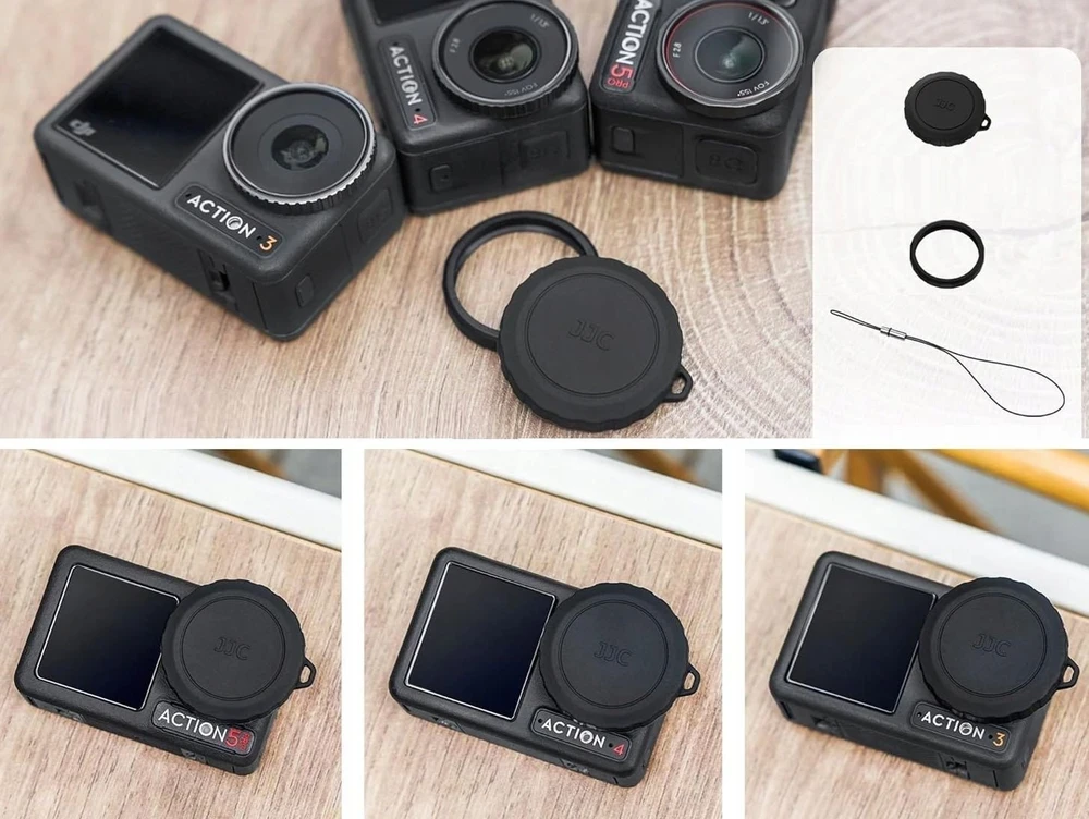 JJC Dangtelis Objektyvo Uždangalas Dangtelis Apsauga Objektyvui Skirtas Dji Osmo Action 5 Pro / 4 / 3 / Doa5s