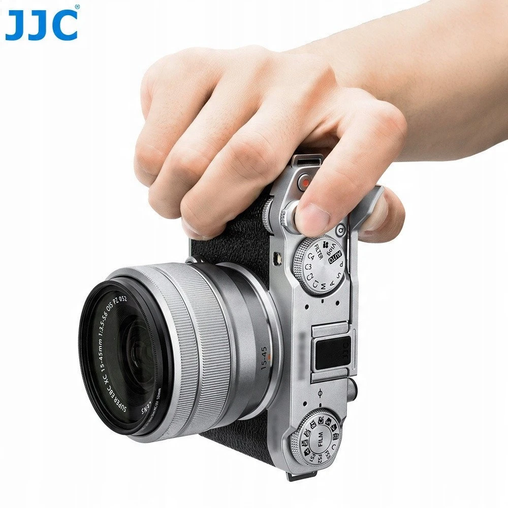 Priedas - JJC TA XM5 Thumbs Up Grip for FUJI X M5, aliuminio lydinys, sidabrinė