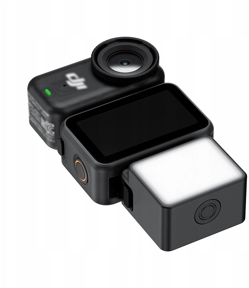 Apšvietimo priedas - JJC LED NANO Mini šviesa DJI Osmo Action 6/Nano, 3 ryškumo lygiai, IPX5