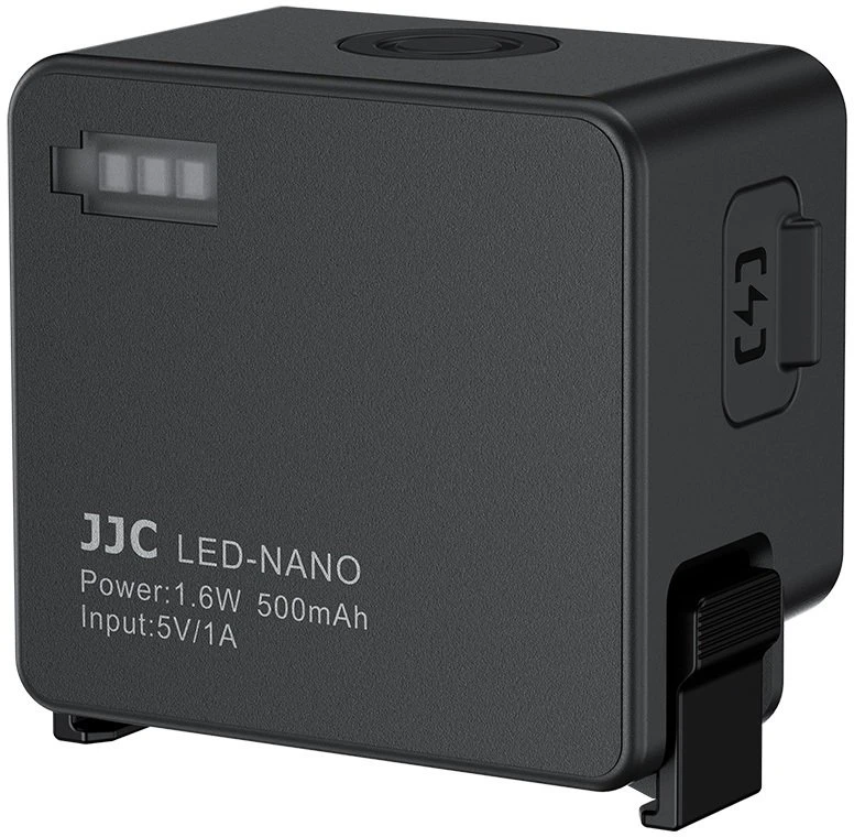 Apšvietimo priedas - JJC LED NANO Mini šviesa DJI Osmo Action 6/Nano, 3 ryškumo lygiai, IPX5