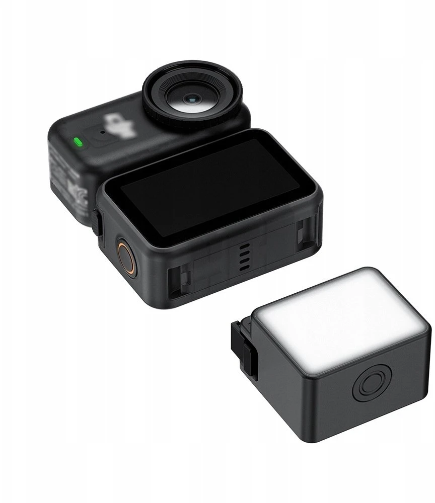 Apšvietimo priedas - JJC LED NANO Mini šviesa DJI Osmo Action 6/Nano, 3 ryškumo lygiai, IPX5
