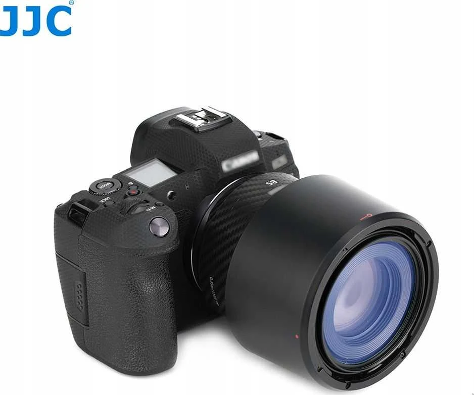 JJC ET 77 objektyvo gaubtas RF 85 mm F2 makrokomandas