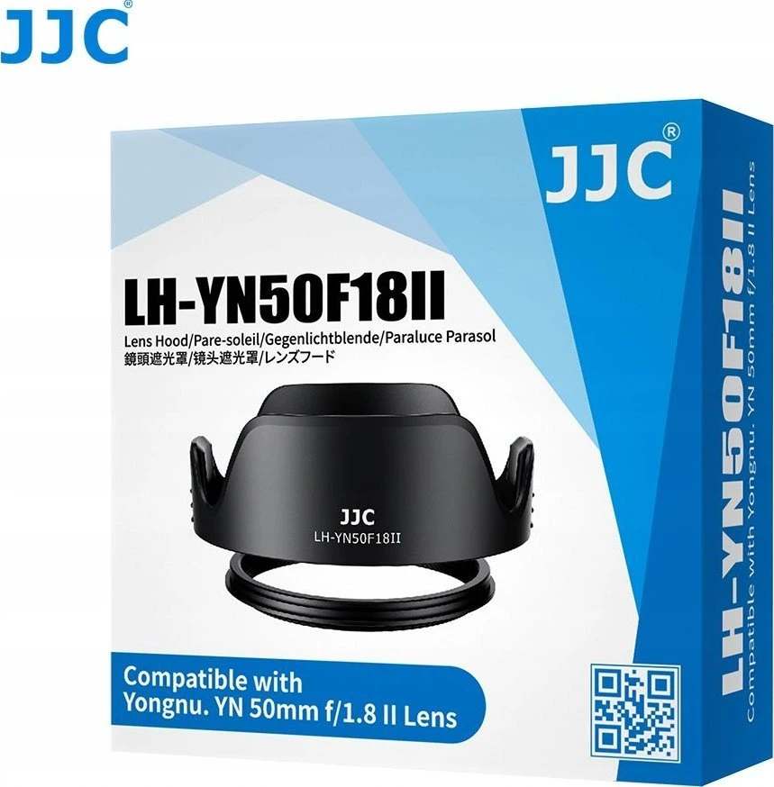 Objektyvo gaubtas - JJC LH YN50F18II matinė juoda vidinė