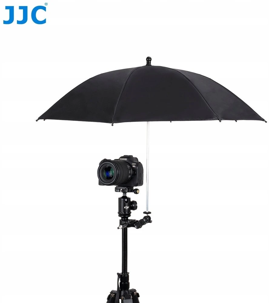 Fotografijos Priedas - JJC CU XLM3 Fotoaparato Skėtis Tvirtinimo Rinkinys Su 65 cm Juodu Skėčiu