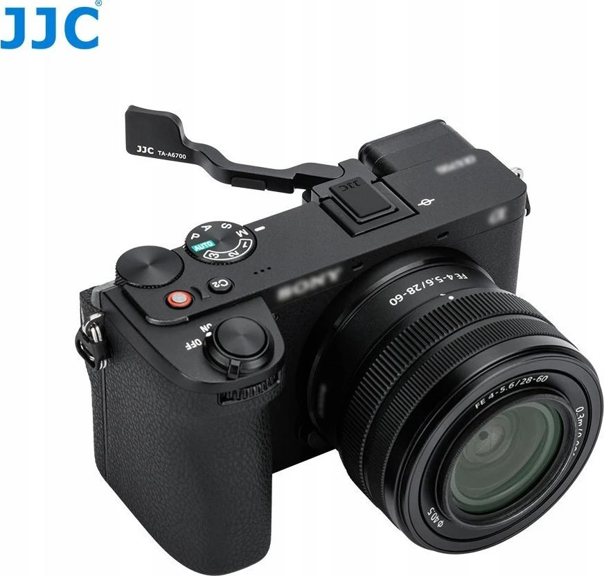 Kameros priedas - JJC TA A6700 Thumbs Up Grip (Sony A6700, aliuminis, silikono pagalvėlė, juoda)