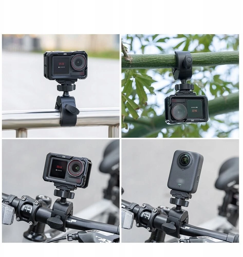 Vairo laikiklis - JJC HM OA5 360° sukimas, 60° pasvirimas, tinka 15–41 mm skersmens poliams, juodas