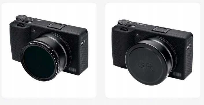 JJC objektyvo adapteris Ricoh GR III su filtru ir dangteliu