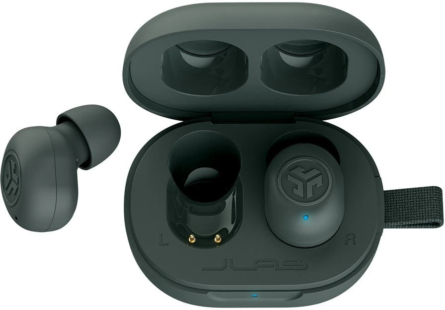 Jlab JBuds Mini TWS ausinės – Sage Pilkas Bluetooth į ausis įdedamos ausinės, integruotas mikrofonas