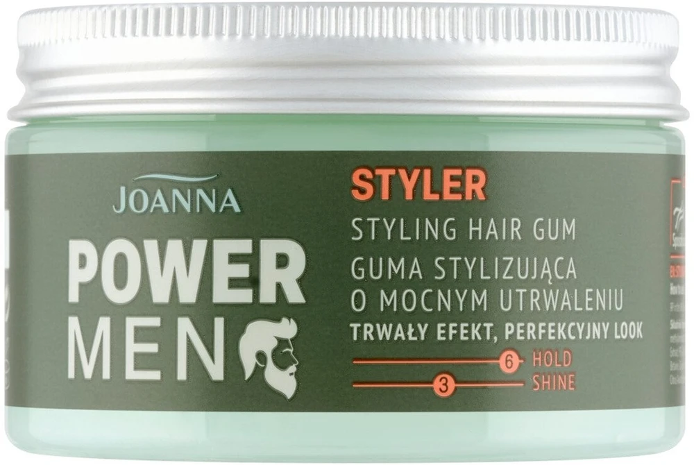 Joanna Power Men Styler stiprios fiksacijos formavimo guma 100 g
