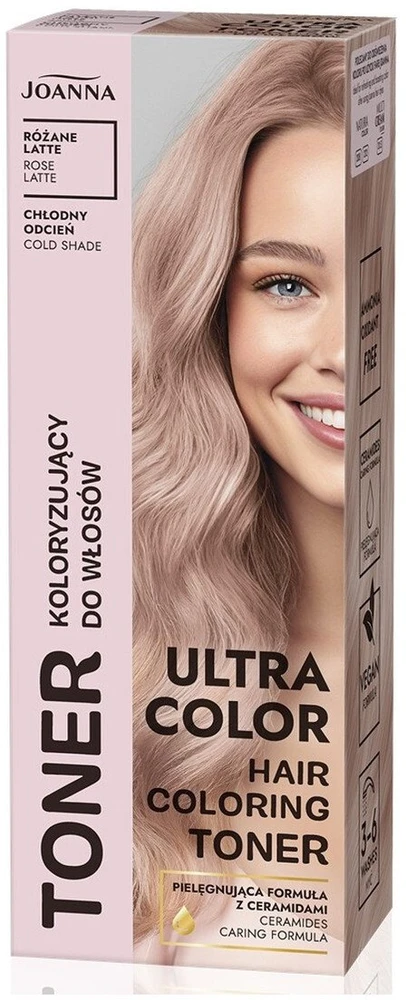 Joanna Ultra Color Różane Latte plaukų toneriai