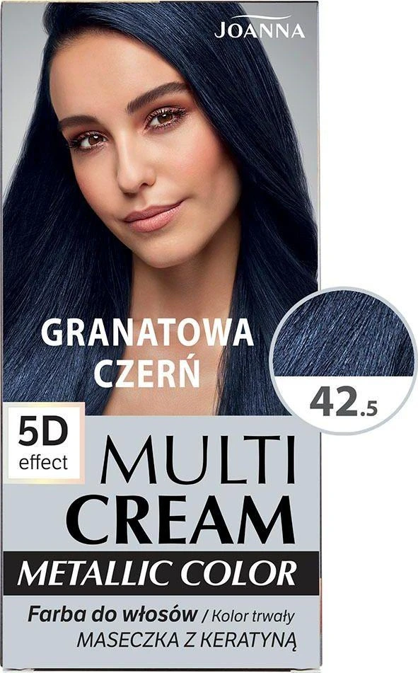 Joanna Multi Cream plaukų dažai 42.5 Granatowa Czerń