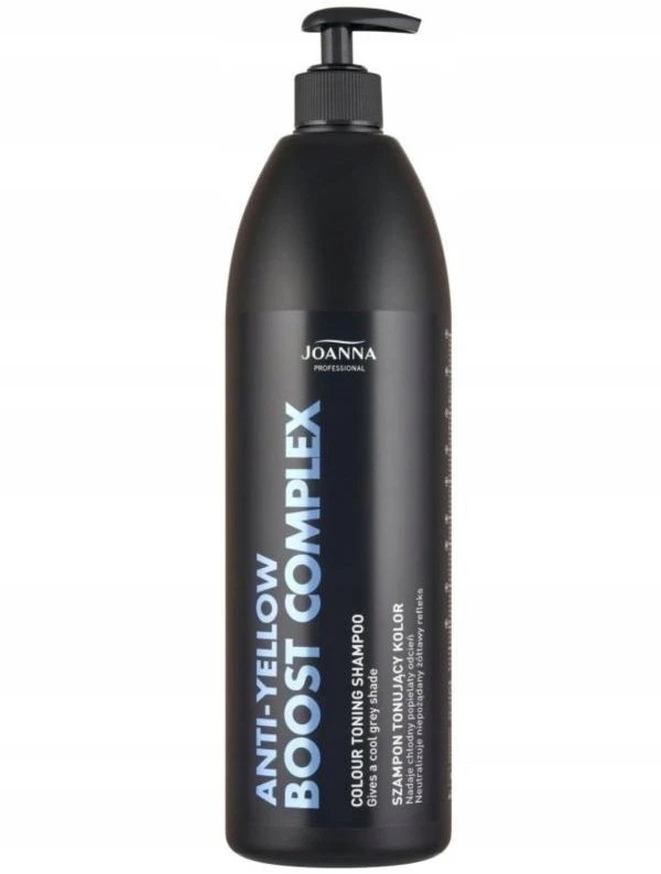 Joanna Professional Tonuojantis šampūnas nuo geltonumo „Anti-Geltona Boost Complex“ mėlynas, 1000 g