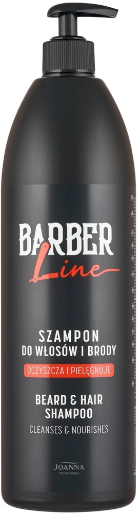 Joanna Professional Barber Line plaukų ir barzdos šampūnas 1000 ml