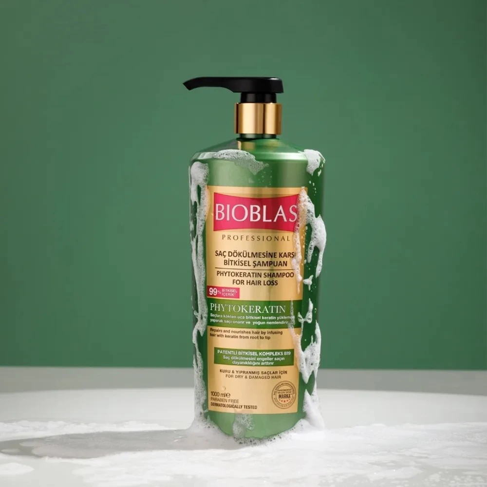 JOANNA PROFESSIONAL BIOBLAS Professional plaukų šampūnas su fitokeratinu – regeneruojantis 1000 ml